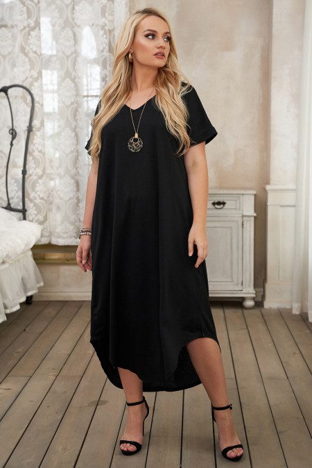 Plus Size So Chic - All Day Black Casual Dress