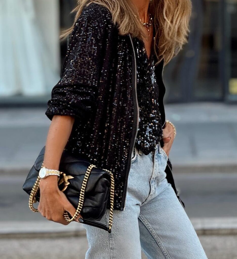 Plus sequin bomber jacket best sale