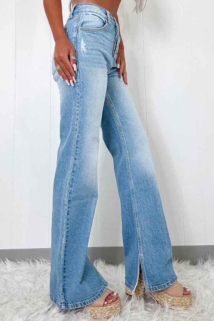 Plus Ψηλόμεσο Straight Jeans – 5558